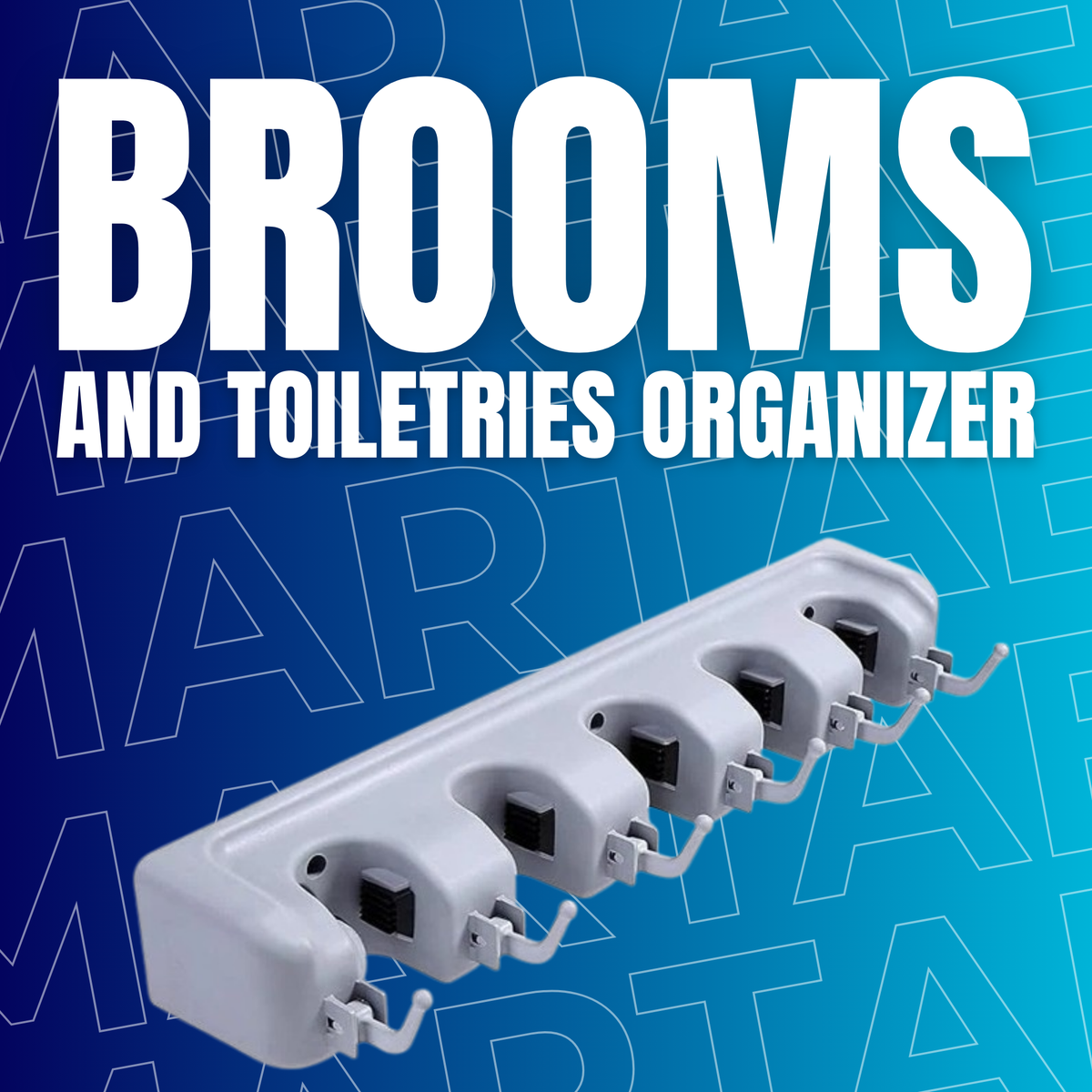 Brooms And Toiletries Organizer
